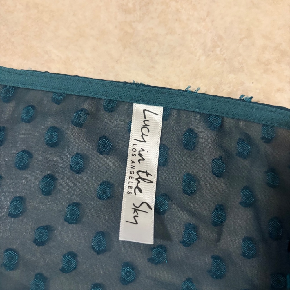 Lucy in the Sky Women's Teal Dress - Picture 4 of 4